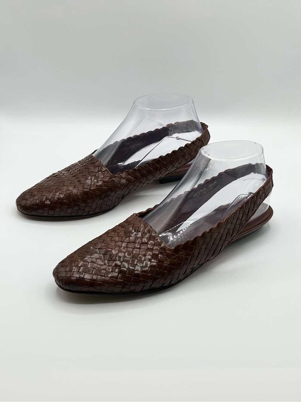 Nordstrom Brown Leather Slingback Sandals Flats Women’s Size 8.5